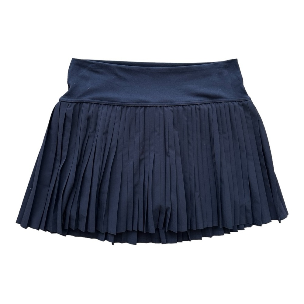 Aerie Offline Black Pleated Tennis Skirt with Shorts Size Large
